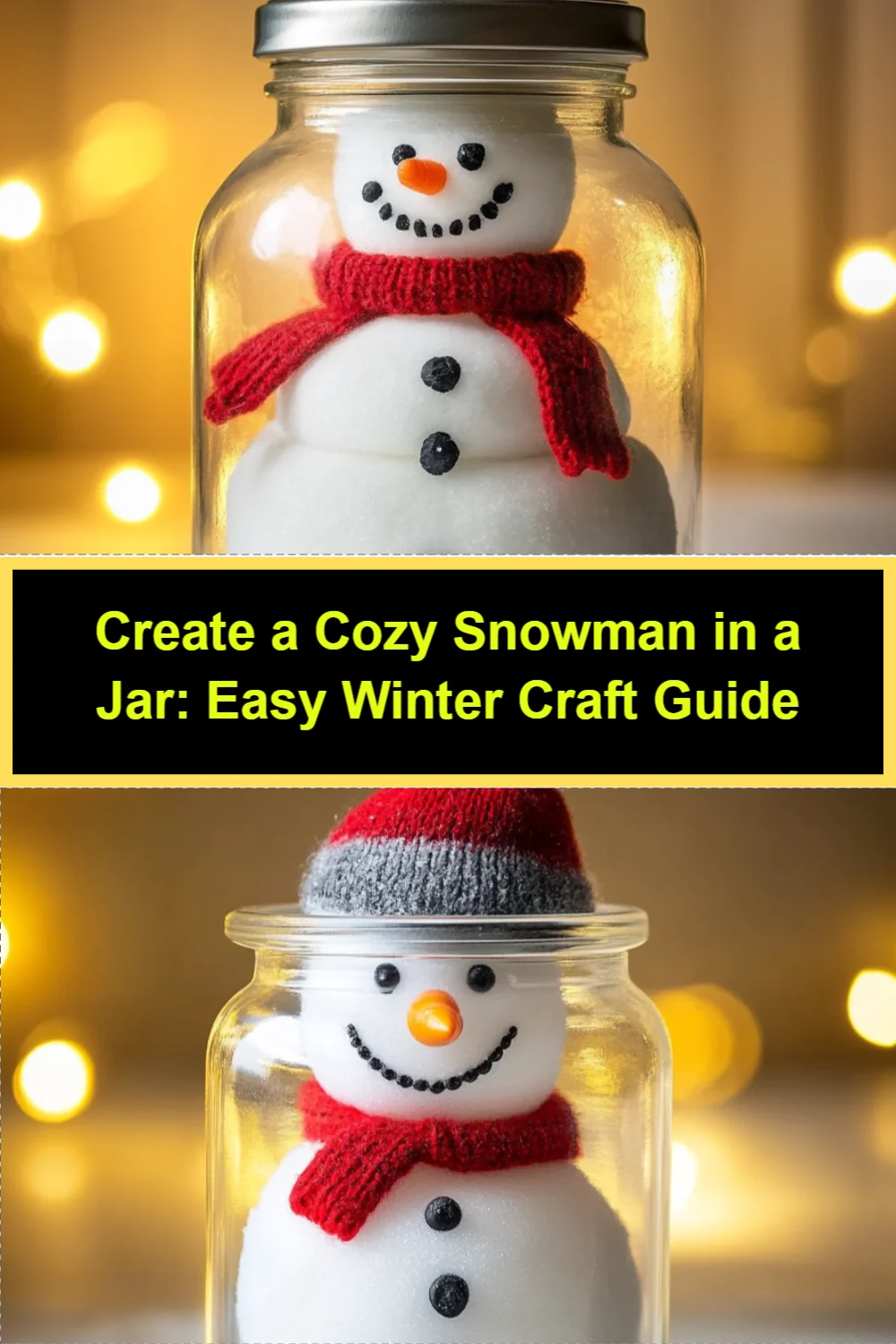 How to Make a Snowman in a Jar: A Cozy Winter Craft Recipe