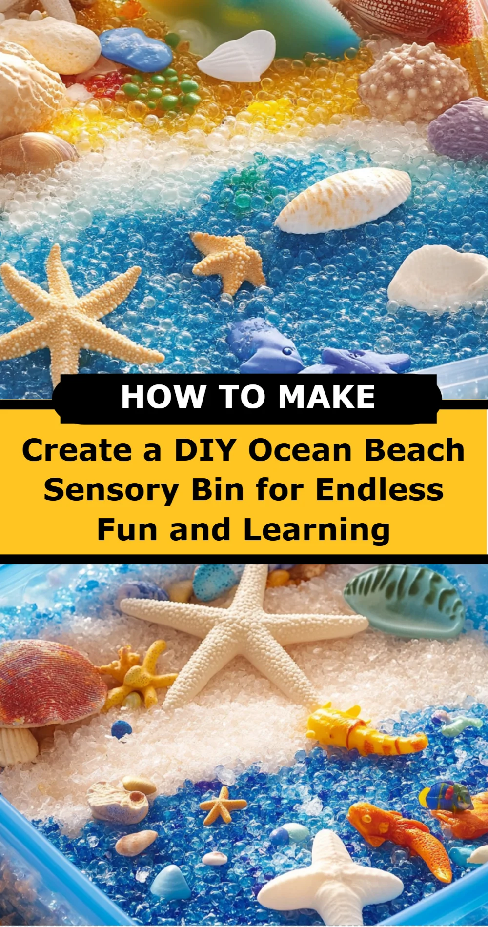 Ocean Beach Sensory Bin Recipe (Fun DIY Project)