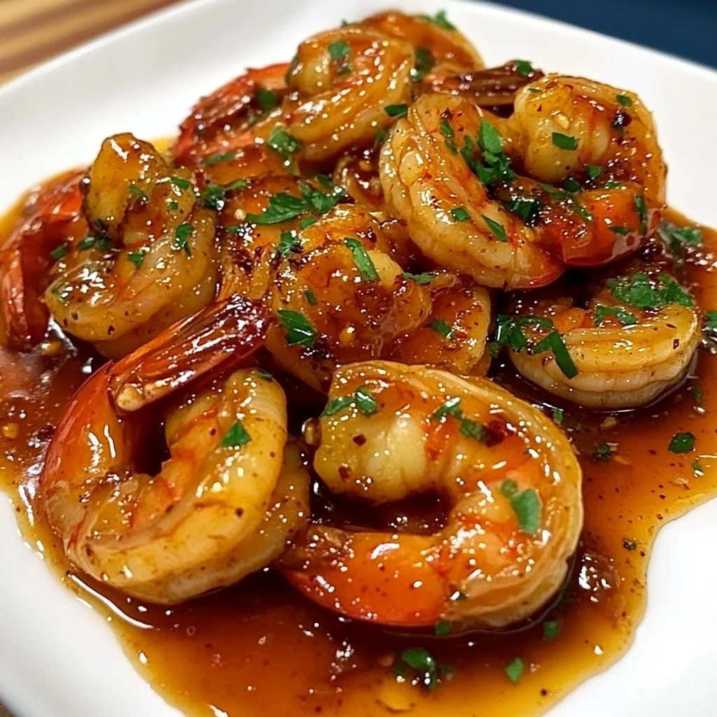 Sticky Honey Garlic Shrimp Glaze Recipe