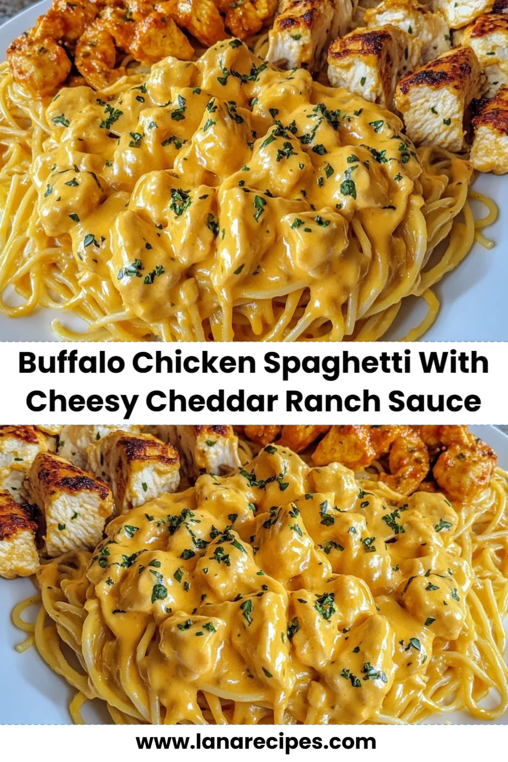 Buffalo Chicken Spaghetti with Cheesy Cheddar Ranch Sauce: A Must-Try Comfort Food!