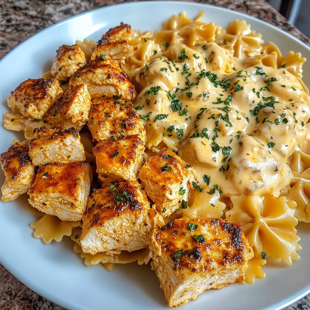 Creamy Cajun Chicken Bowtie Pasta Recipe