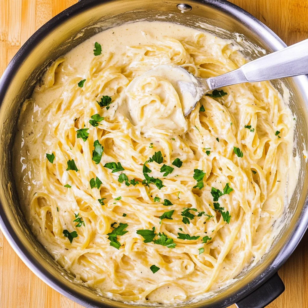 Creamy Four Cheese Garlic Pasta Sauce Recipe