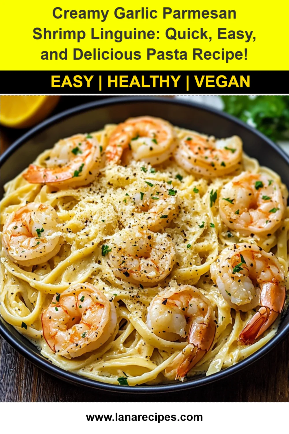 Creamy Garlic Parmesan Shrimp Linguine: Quick, Easy, and Delicious Pasta Recipe!