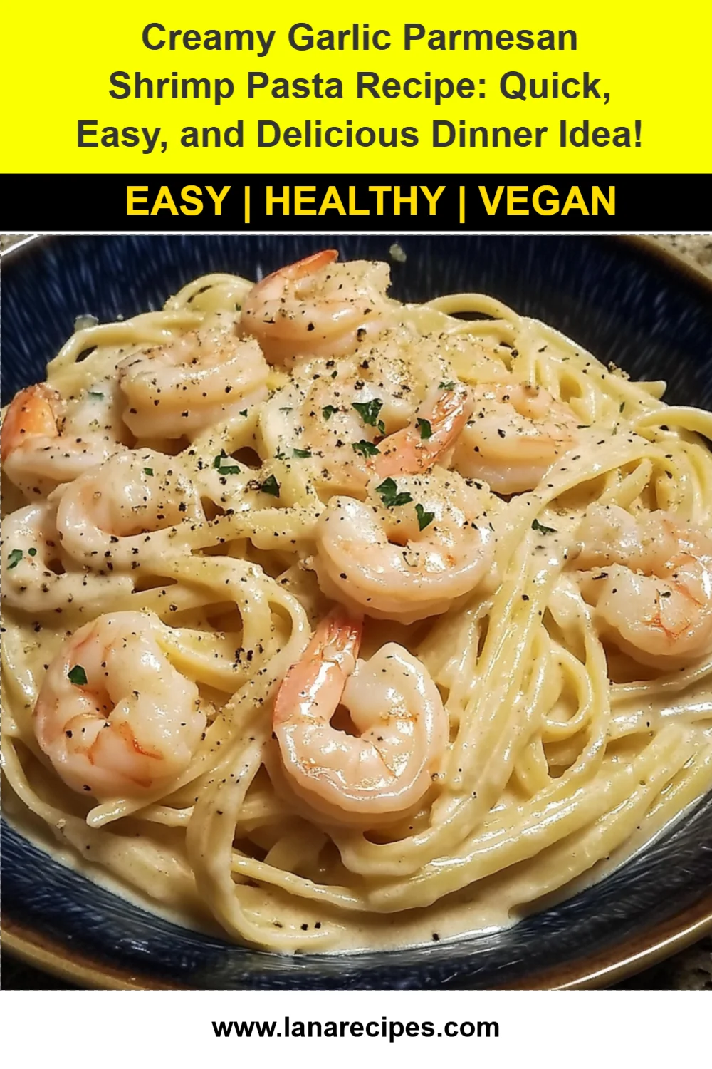 Creamy Garlic Parmesan Shrimp Pasta Recipe: Quick, Easy, and Delicious Dinner Idea!
