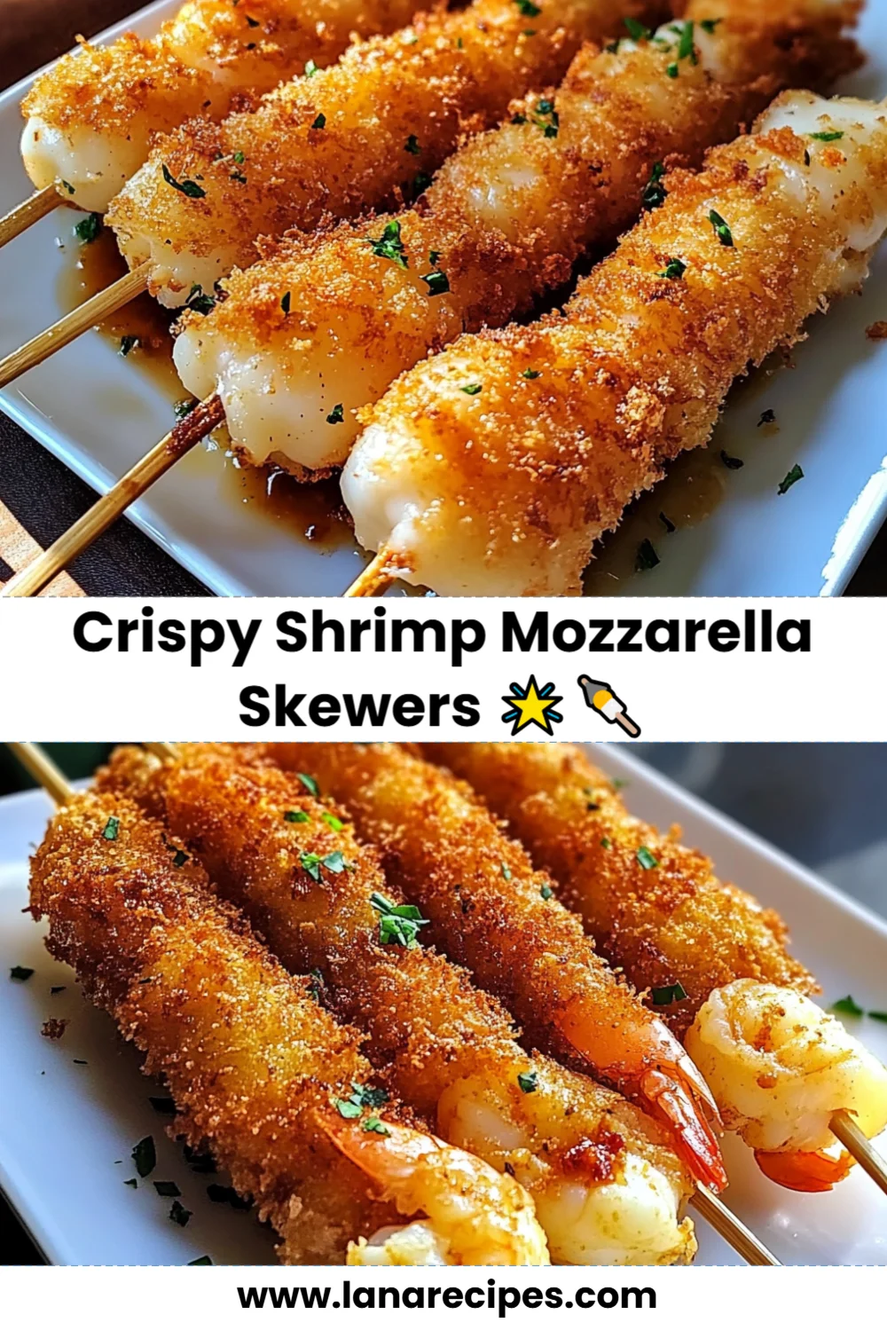 Crispy Shrimp Mozzarella Skewers: Easy Appetizer Recipe Everyone Will Love!