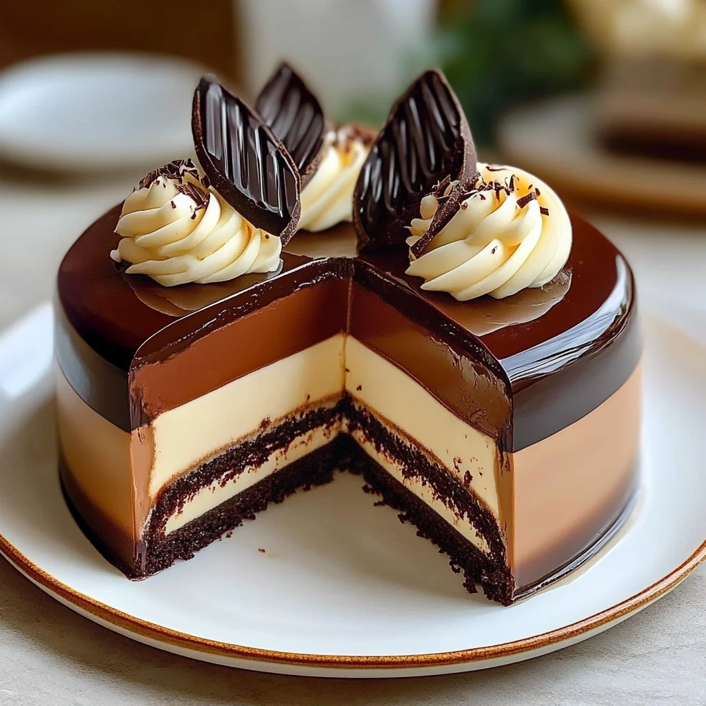 Decadent Chocolate Vanilla Entremets Recipe (Heavenly Dessert)