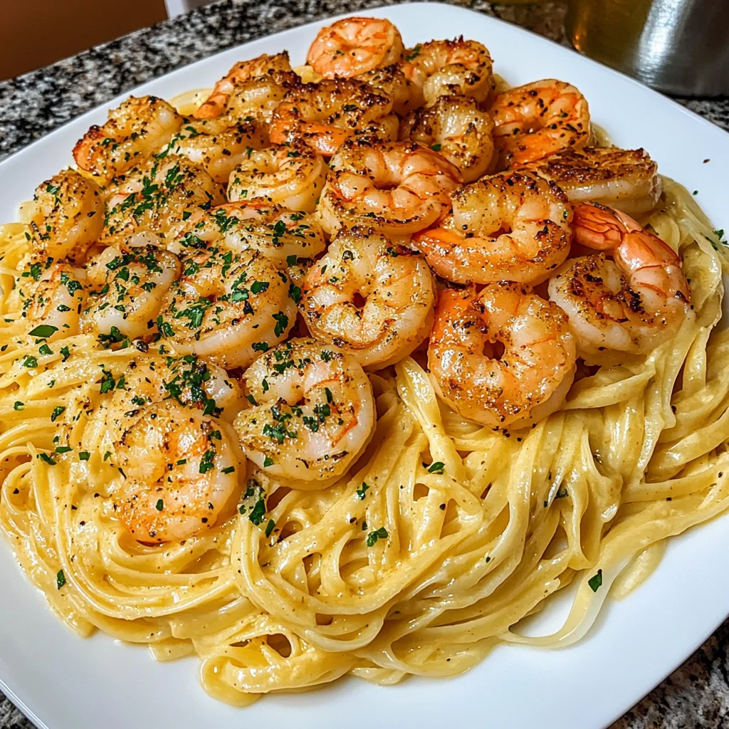 Delicious Cowboy Butter Shrimp Linguine Recipe