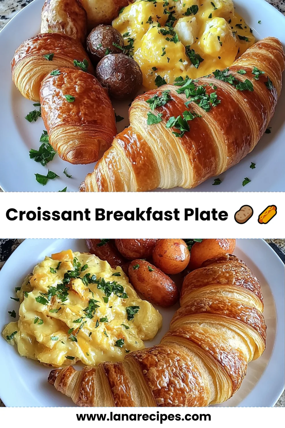 Cozy Up with This Delicious Croissant Breakfast Plate for a Perfect Morning Treat!