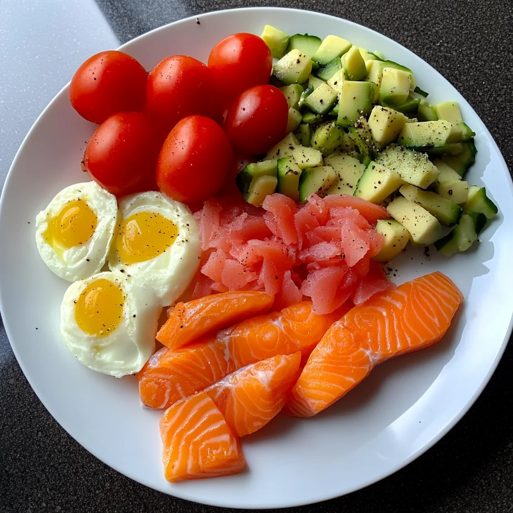 Delicious Smoked Salmon Protein Breakfast Plate Recipe