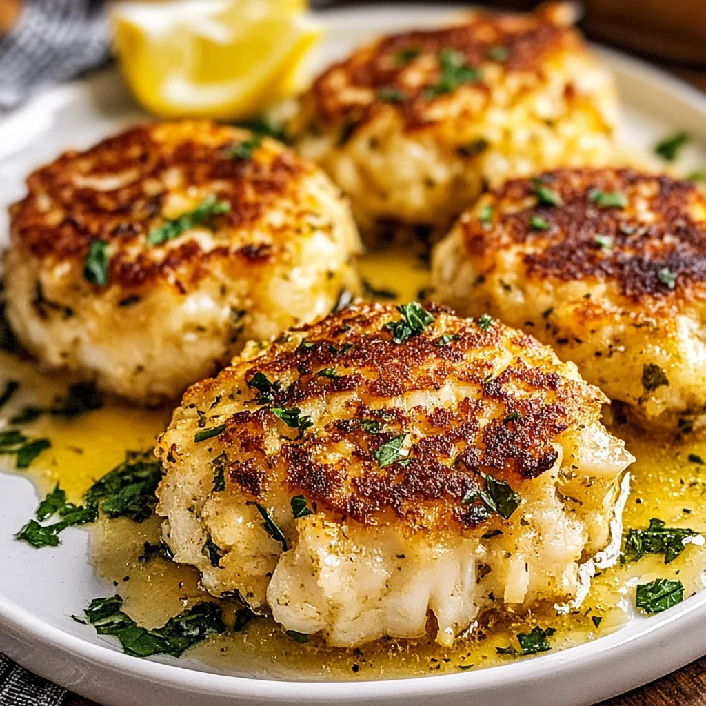 Deliciously Easy Golden Garlic Butter Lump Crab Cakes Recipe