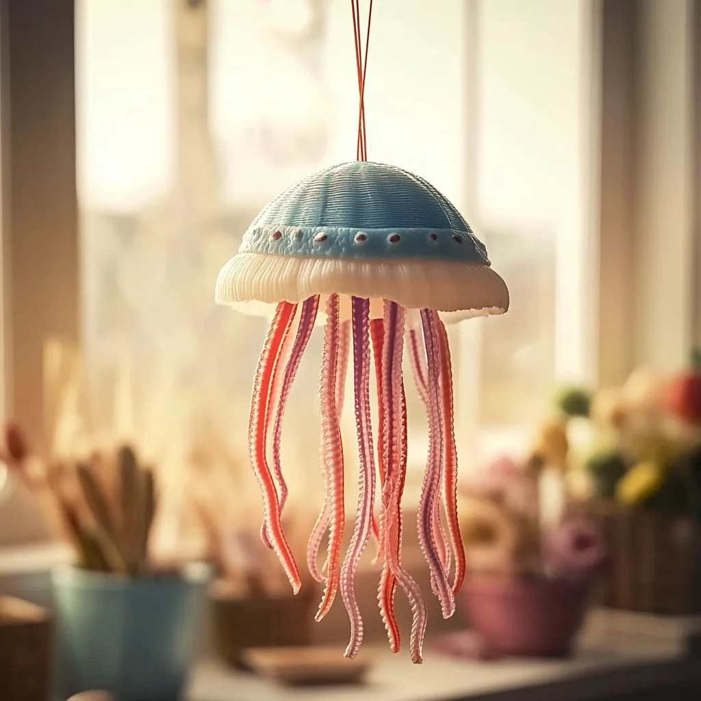 DIY Seashell Jellyfish Craft Project