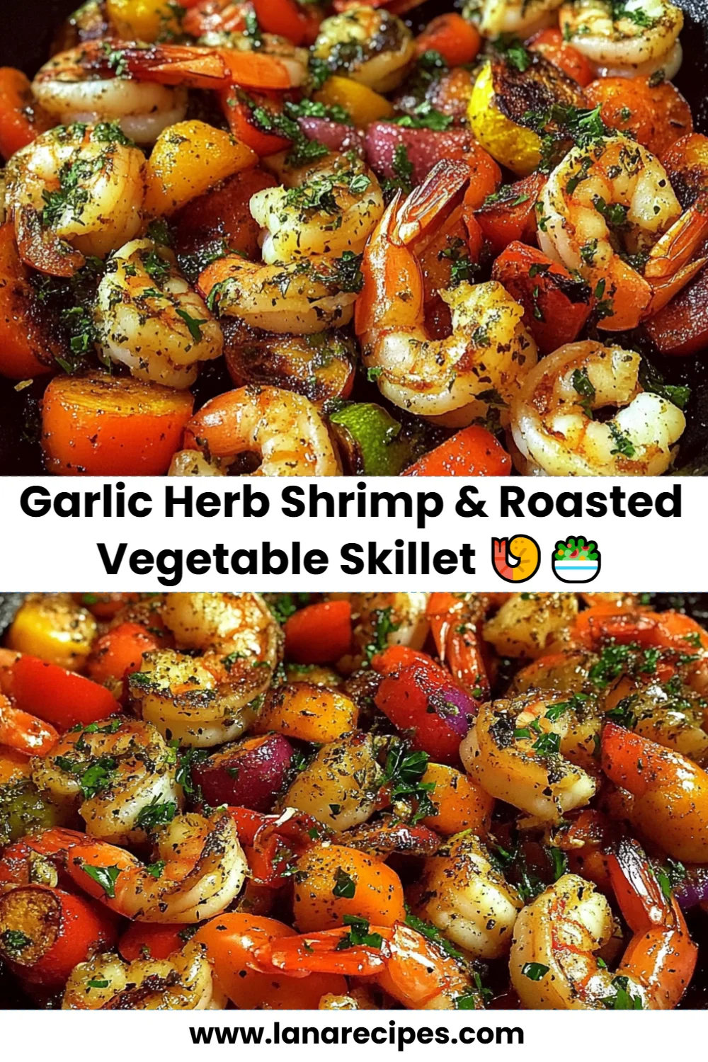 Quick and Easy Garlic Herb Shrimp & Roasted Vegetable Skillet Recipe You’ll Love!