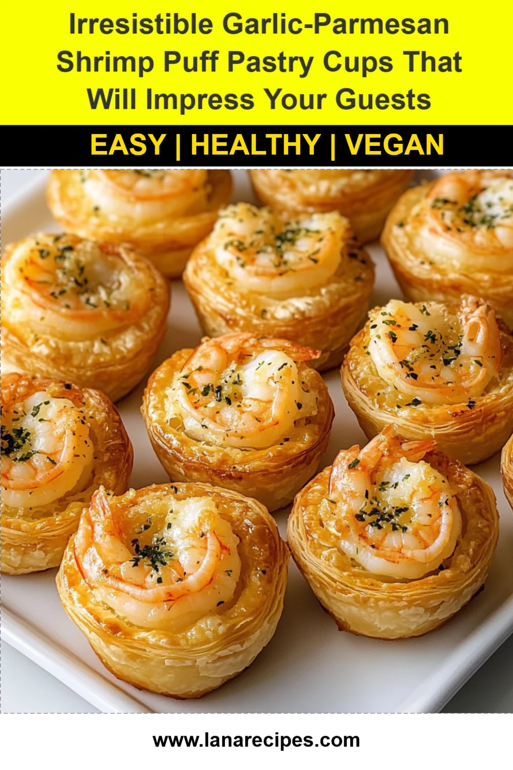 Irresistible Garlic-Parmesan Shrimp Puff Pastry Cups That Will Impress Your Guests