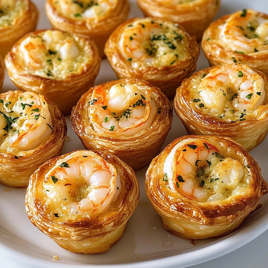 Garlic-Parmesan Shrimp Puff Pastry Cups Recipe