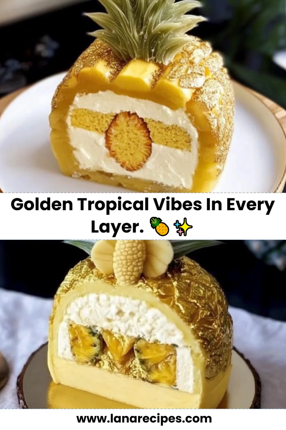 Golden Tropical Layer Cake Recipe: A Slice of Paradise You Can't Resist!