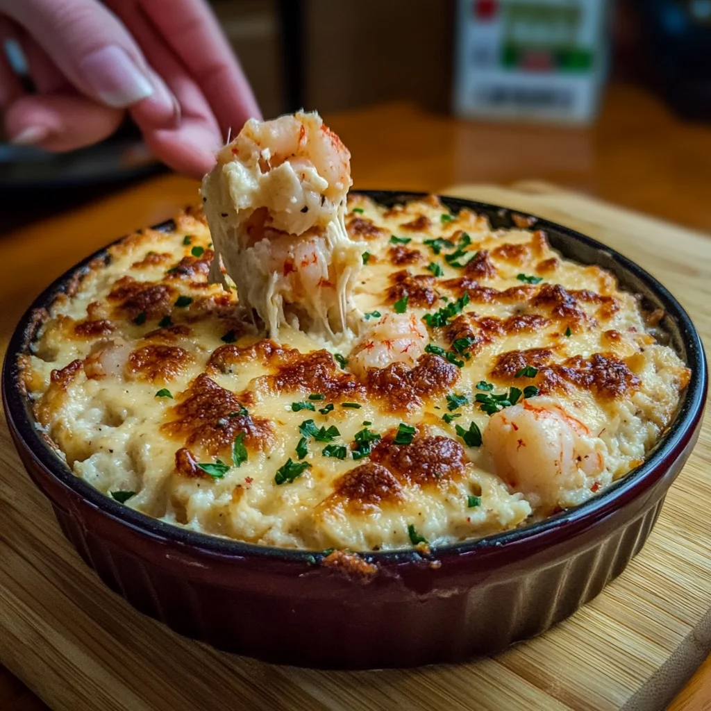 Warm Cheesy Shrimp and Crab Dip Recipe (Perfect for Parties!)