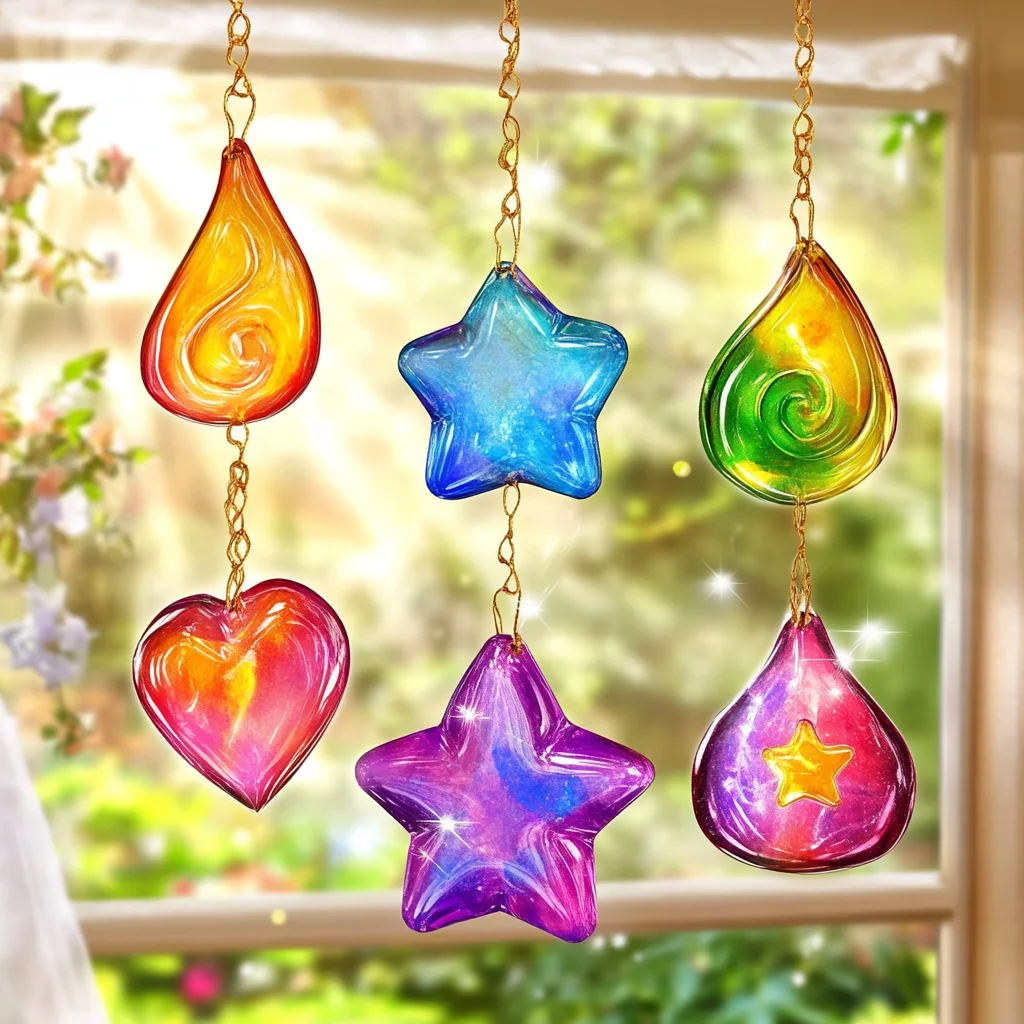 Colorful Bioplastic Suncatchers Recipe