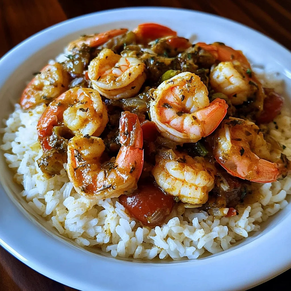Creamy Garlic Butter Shrimp &amp; Herb Rice Recipe