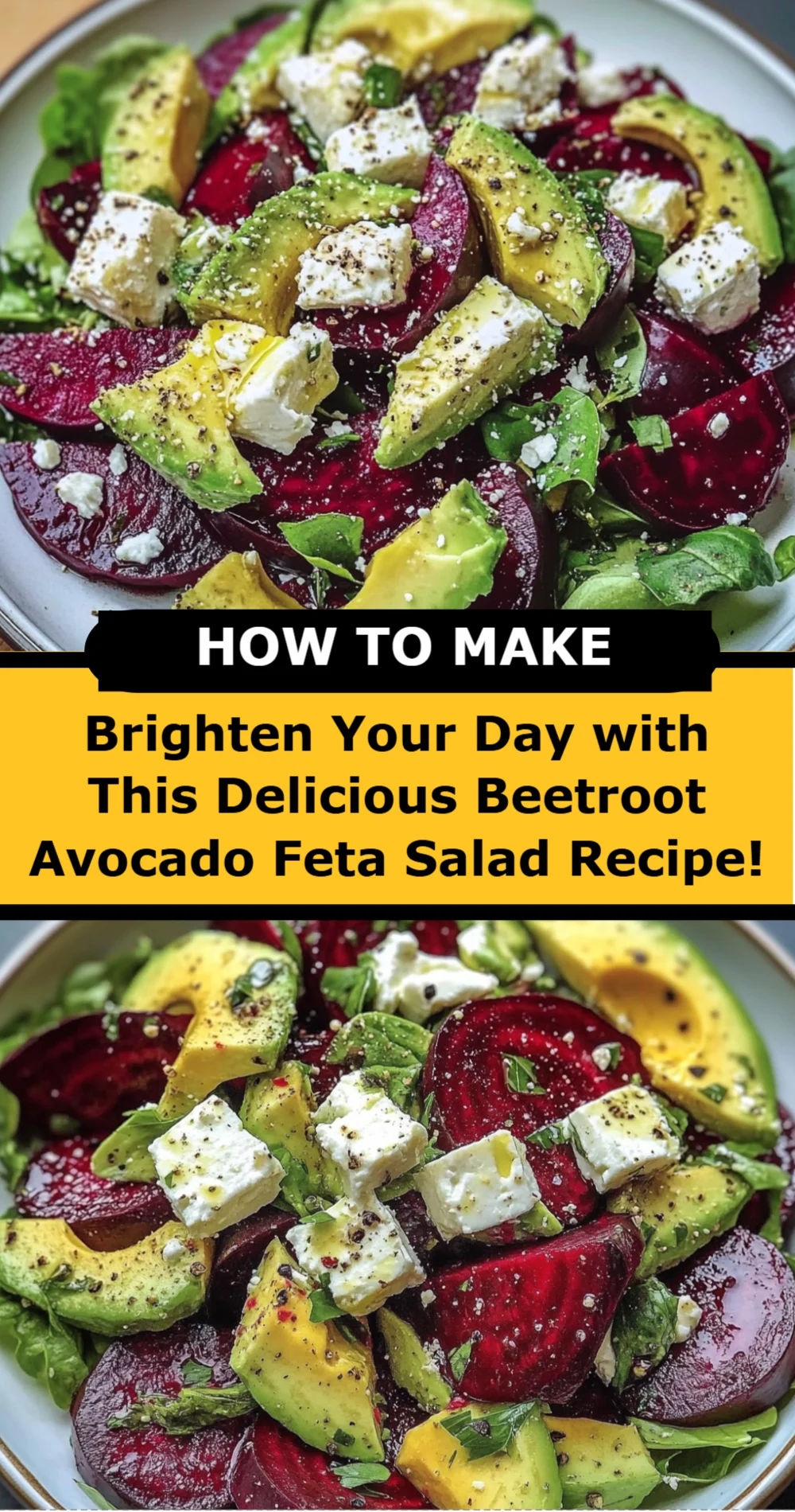 Brighten Your Day with This Delicious Beetroot Avocado Feta Salad Recipe!