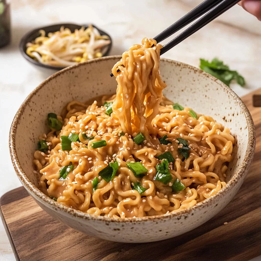 Delicious Creamy Peanut Butter Ramen Recipe