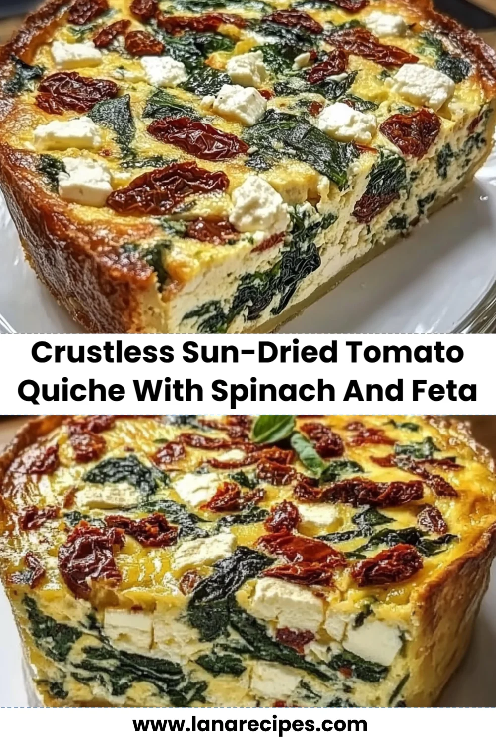 Delicious Crustless Sun-Dried Tomato Quiche with Spinach and Feta You’ll Love to Make!