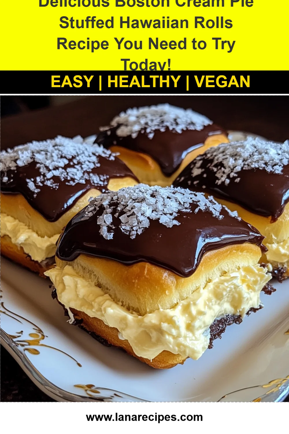 Delicious Boston Cream Pie Stuffed Hawaiian Rolls Recipe You Need to Try Today!