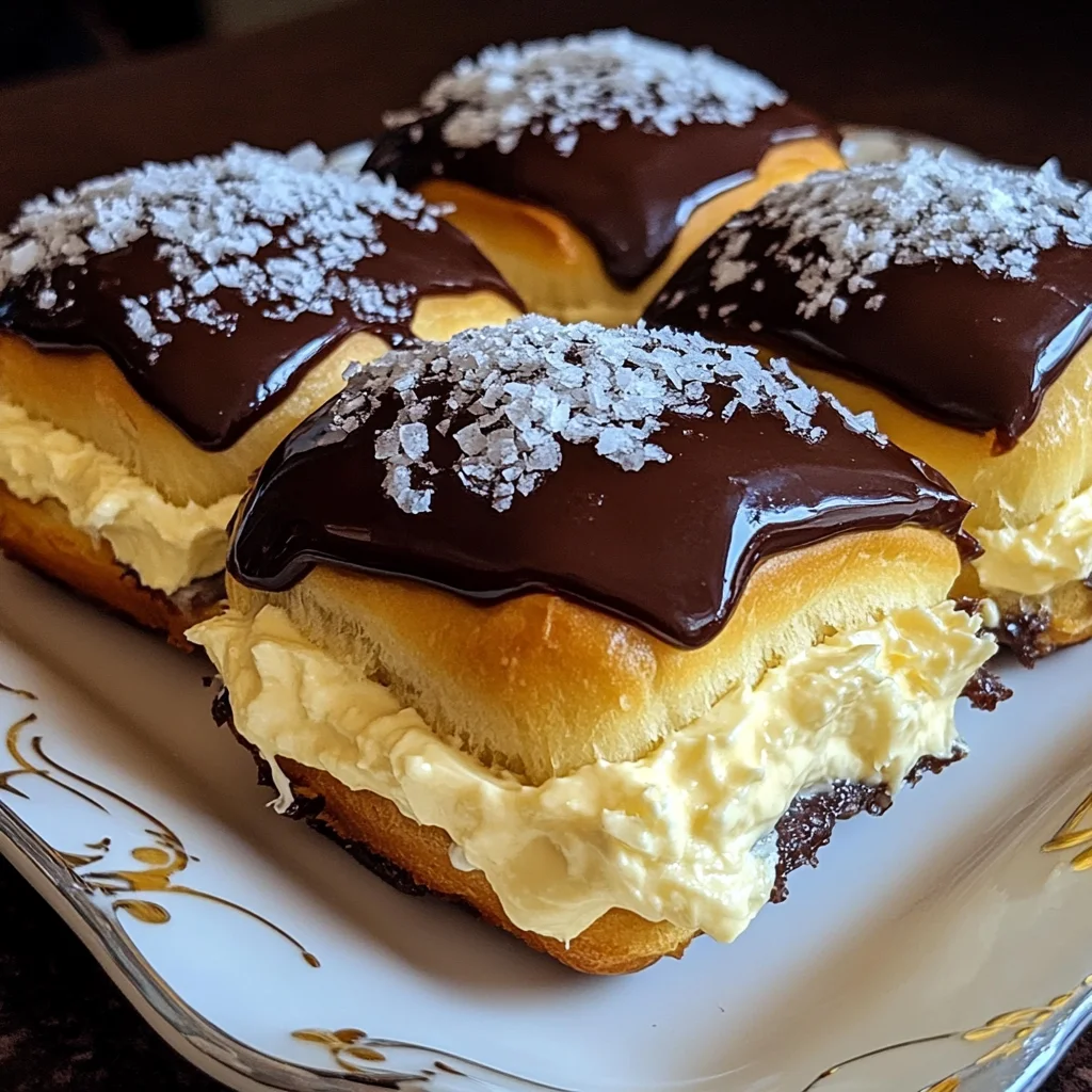 Delightful Boston Cream Pie Stuffed Hawaiian Rolls Recipe