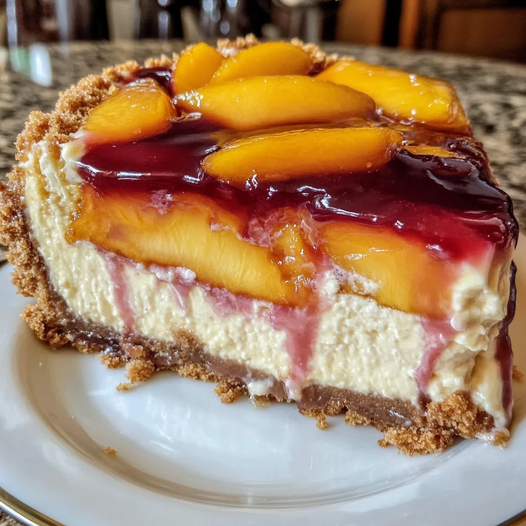 Heavenly Peach Cobbler Cheesecake Recipe