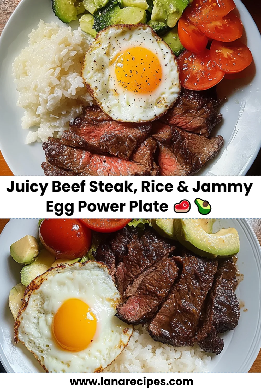 Juicy Beef Steak, Rice & Jammy Egg Power Plate: A Meal Everyone Will Love!