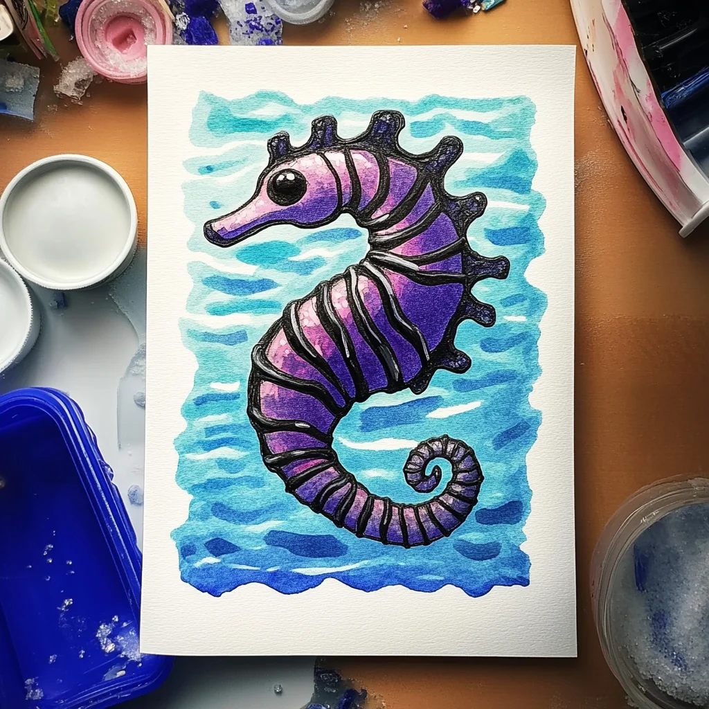 Magical Black Glue Seahorse DIY Craft Recipe