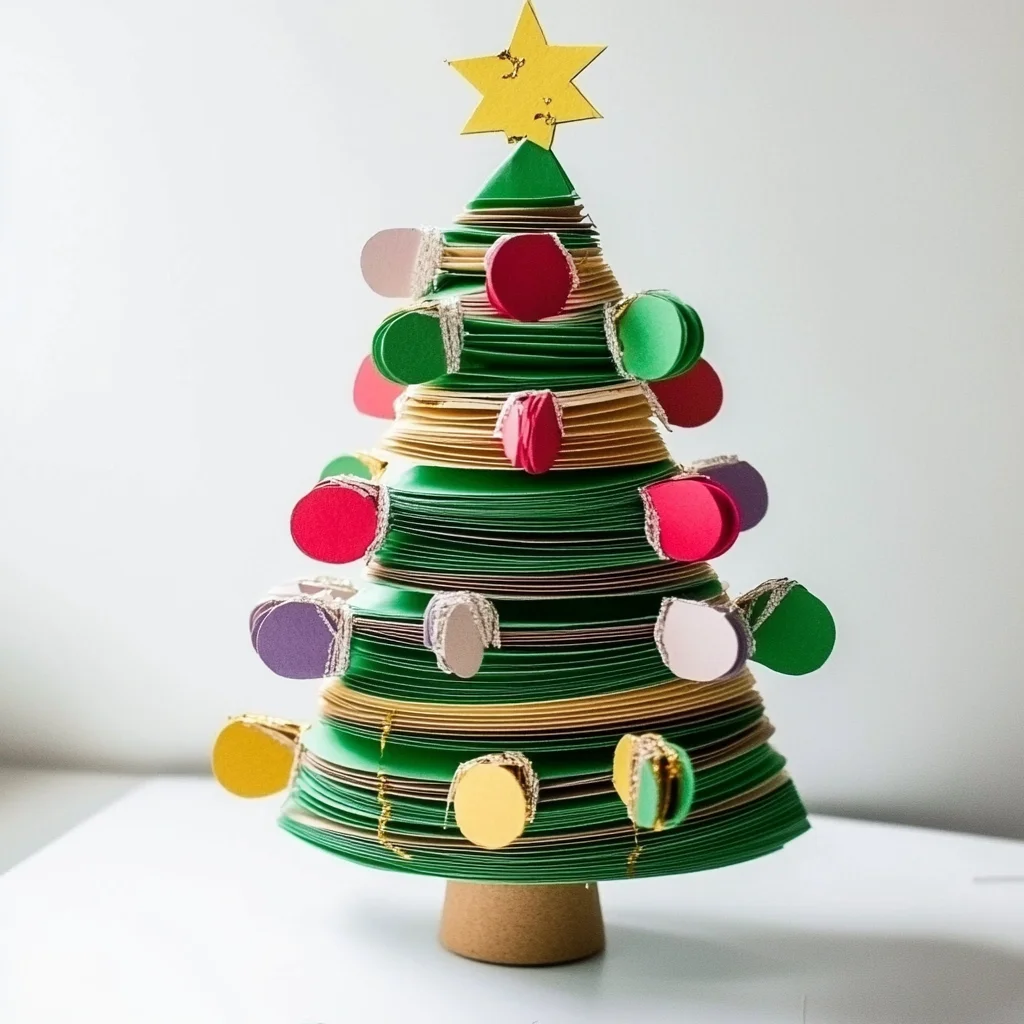 Paper Christmas Tree Decoration DIY Project