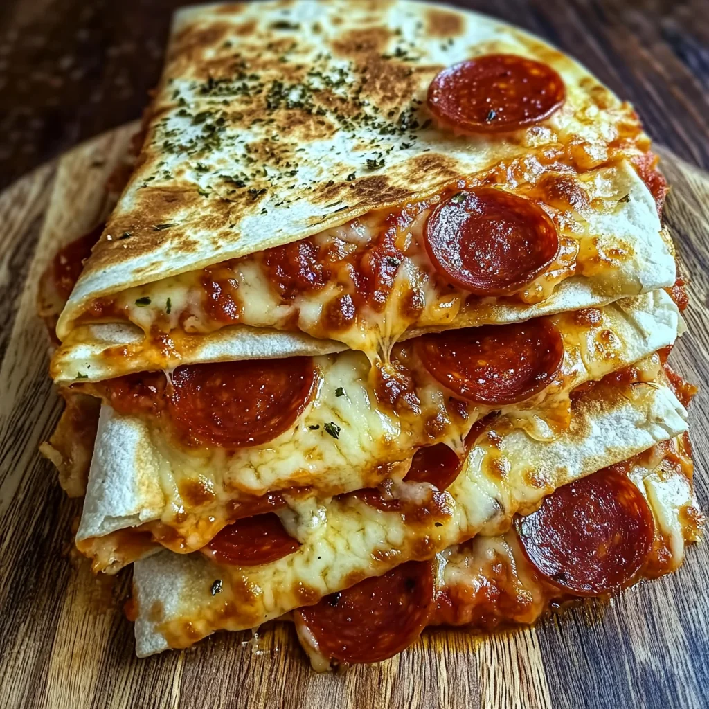 Pepperoni Pizza Quesadillas Recipe (Quick &amp; Easy!)