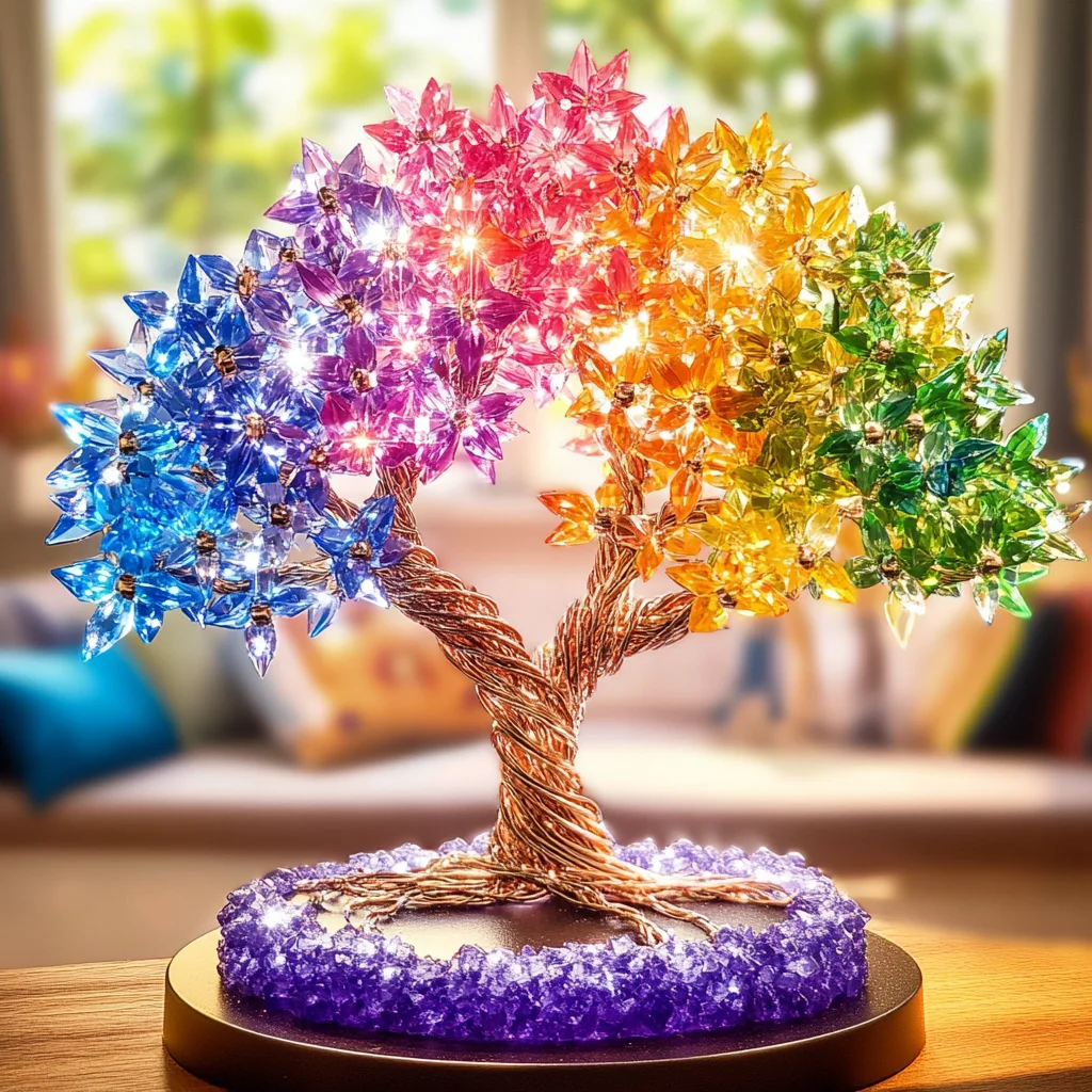 Rainbow Crystal Tree DIY Project: A Magical Crafting Recipe