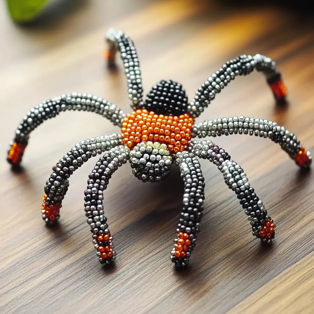 Spooky Beaded Spider Crafting Tutorial