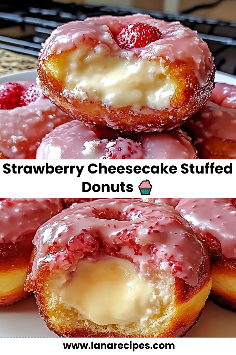 Indulge in Strawberry Cheesecake Stuffed Donuts: A Sweet Treat You Can Make at Home!