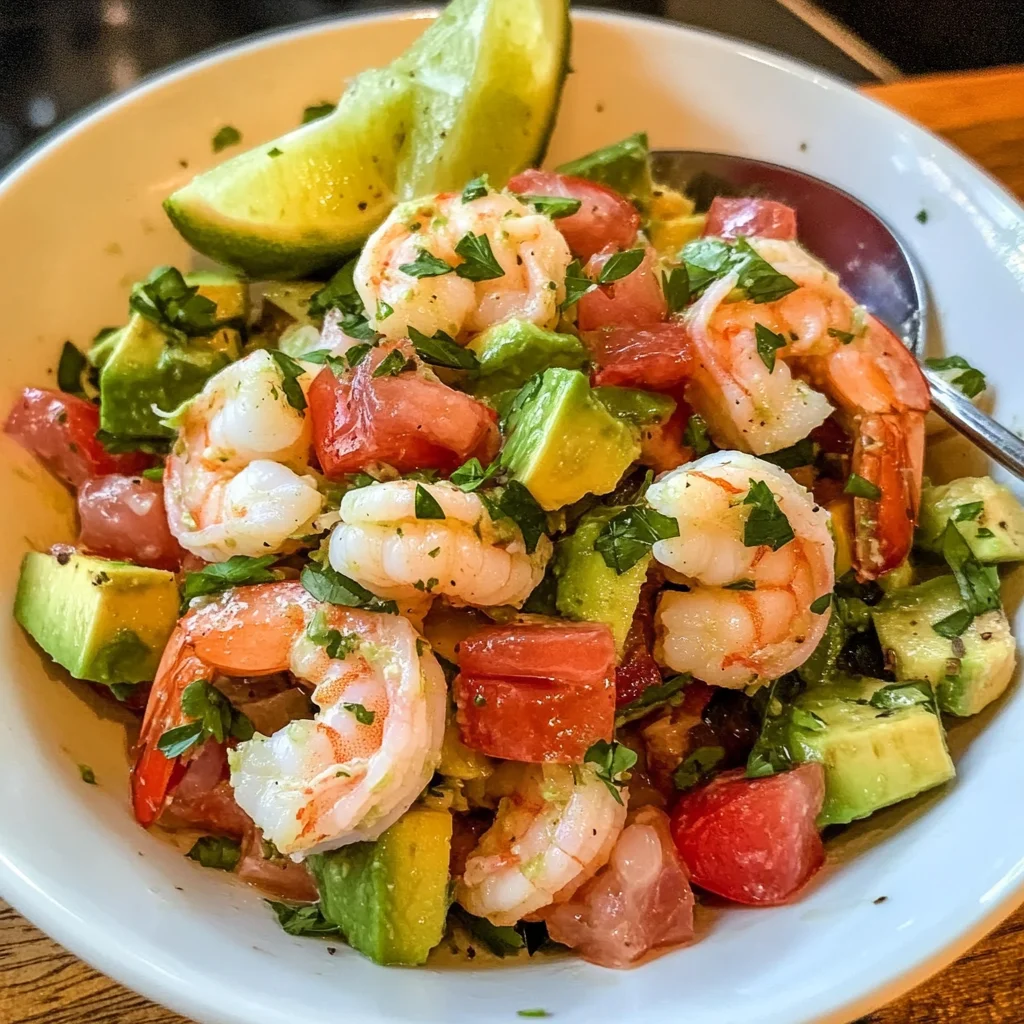 Zesty Lime Shrimp and Avocado Salad Recipe